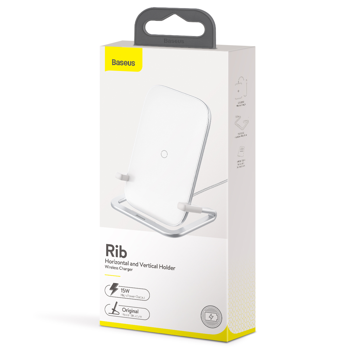 Baseus �adowarka indukcyjna Rib 15W bia�a / 8