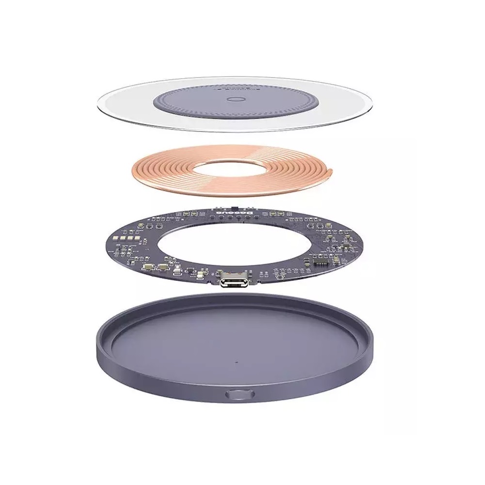 Baseus �adowarka indukcyjna Simple 2 15W fioletowa / 6