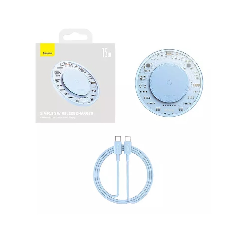 Baseus �adowarka indukcyjna Simple 2 15W niebieska / 7