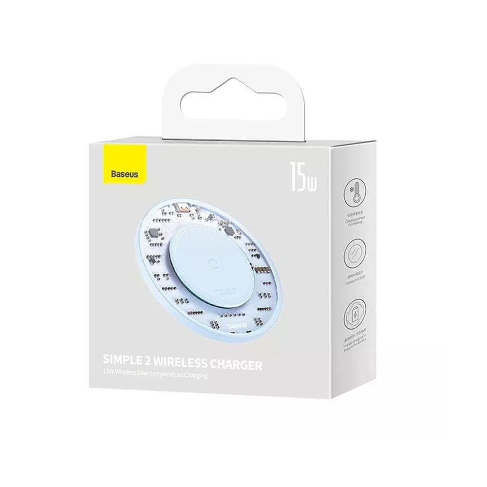 Baseus �adowarka indukcyjna Simple 2 15W niebieska / 9