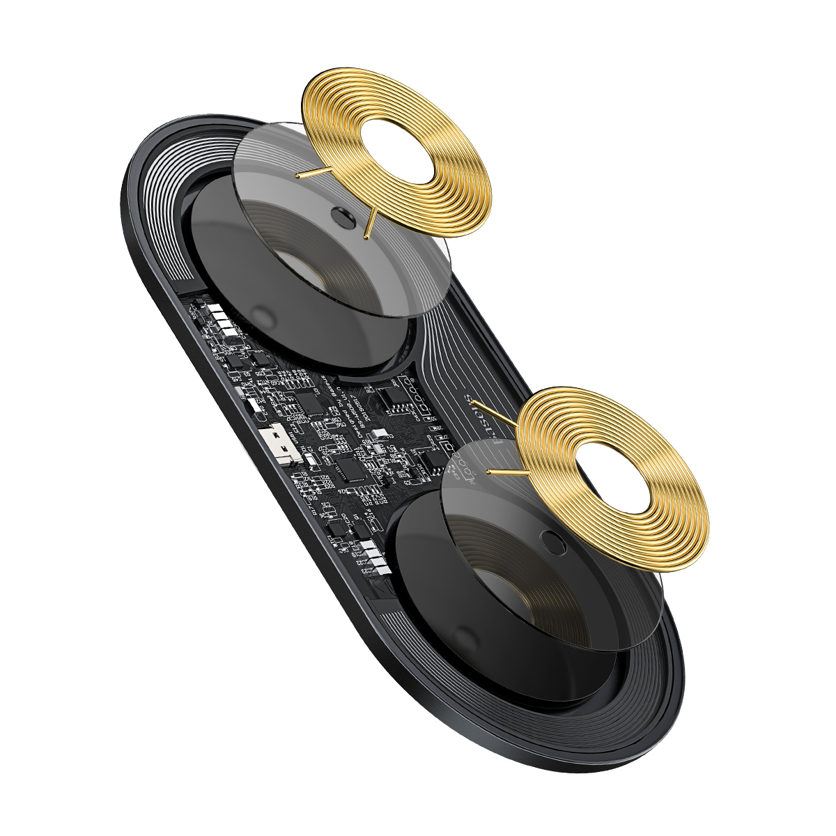 Baseus �adowarka indukcyjna Simple 2w1 18W prze�roczysta / 4