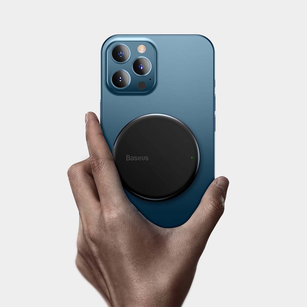 Baseus �adowarka indukcyjna Simple Mini Qi EPP 15W czarna magnetyczna / 7