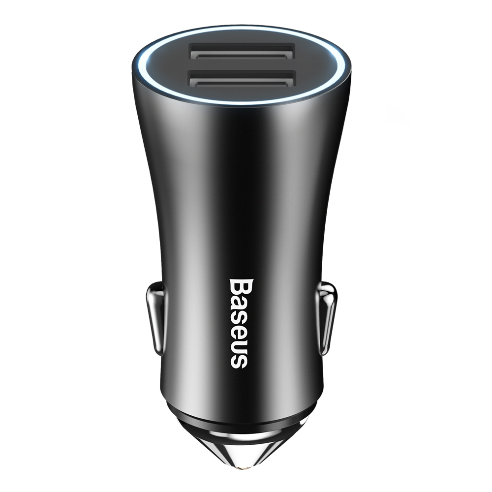 Baseus �adowarka samochodowa Golden Contactor czarna