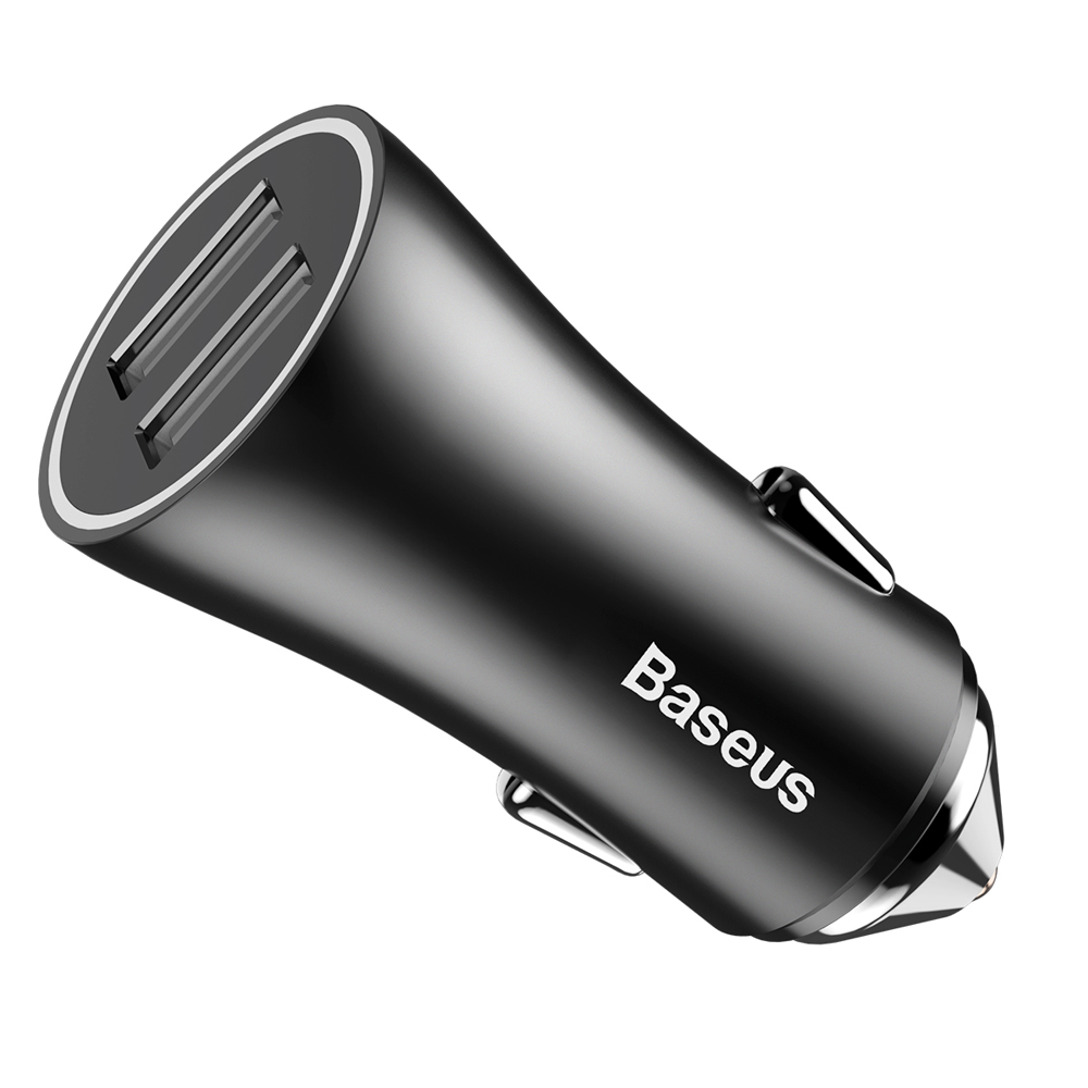 Baseus �adowarka samochodowa Golden Contactor czarna / 3