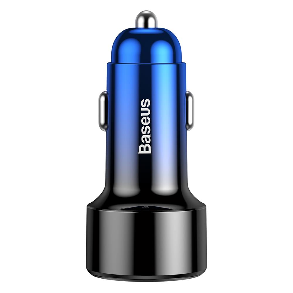 Baseus adowarka samochodowa Magic PPS QC 3.0+ 2USB niebieska 45W