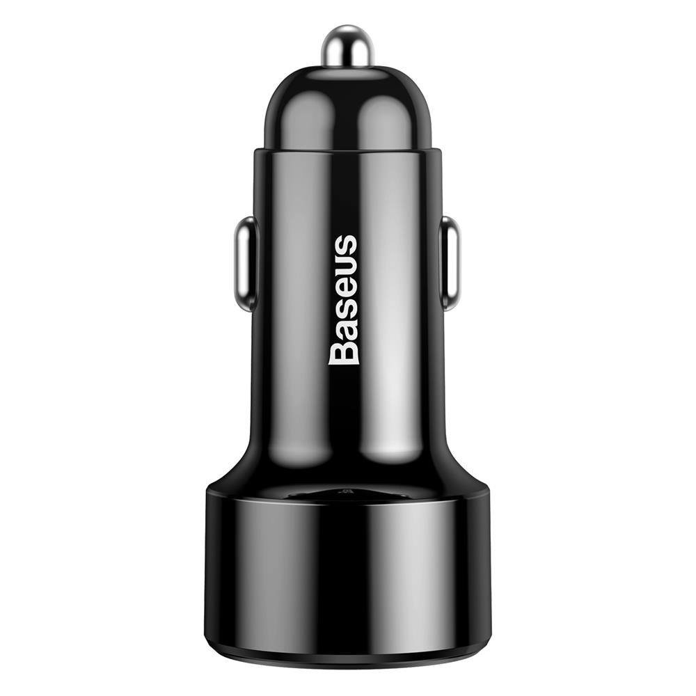 Baseus adowarka samochodowa Magic PPS QC 3.0+ USB + PD czarna 45W