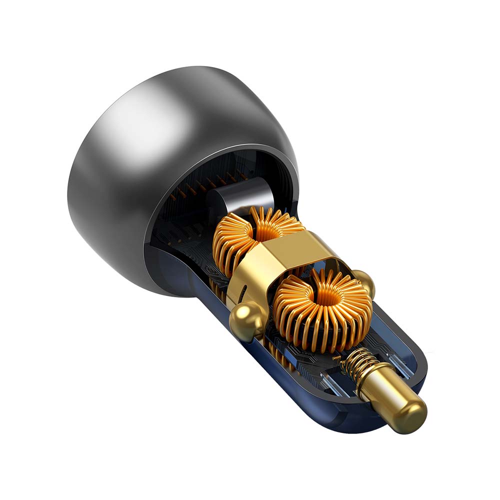 Baseus �adowarka samochodowa Particular PD 65W 1x USB 1x USB-C prze�roczysta / 3