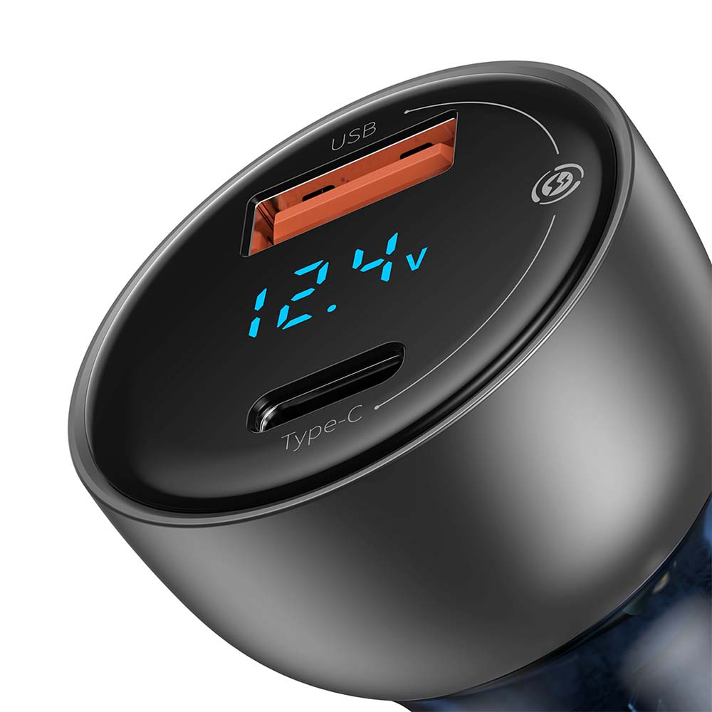 Baseus �adowarka samochodowa Particular PD 65W 1x USB 1x USB-C prze�roczysta / 5