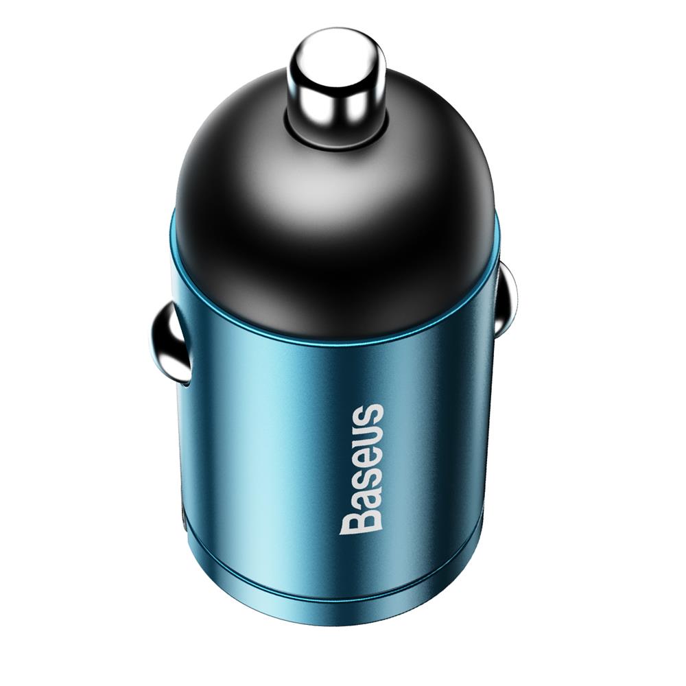 Baseus �adowarka samochodowa Tiny Star Mini PPS 1USB typ-C niebieska 30W / 5