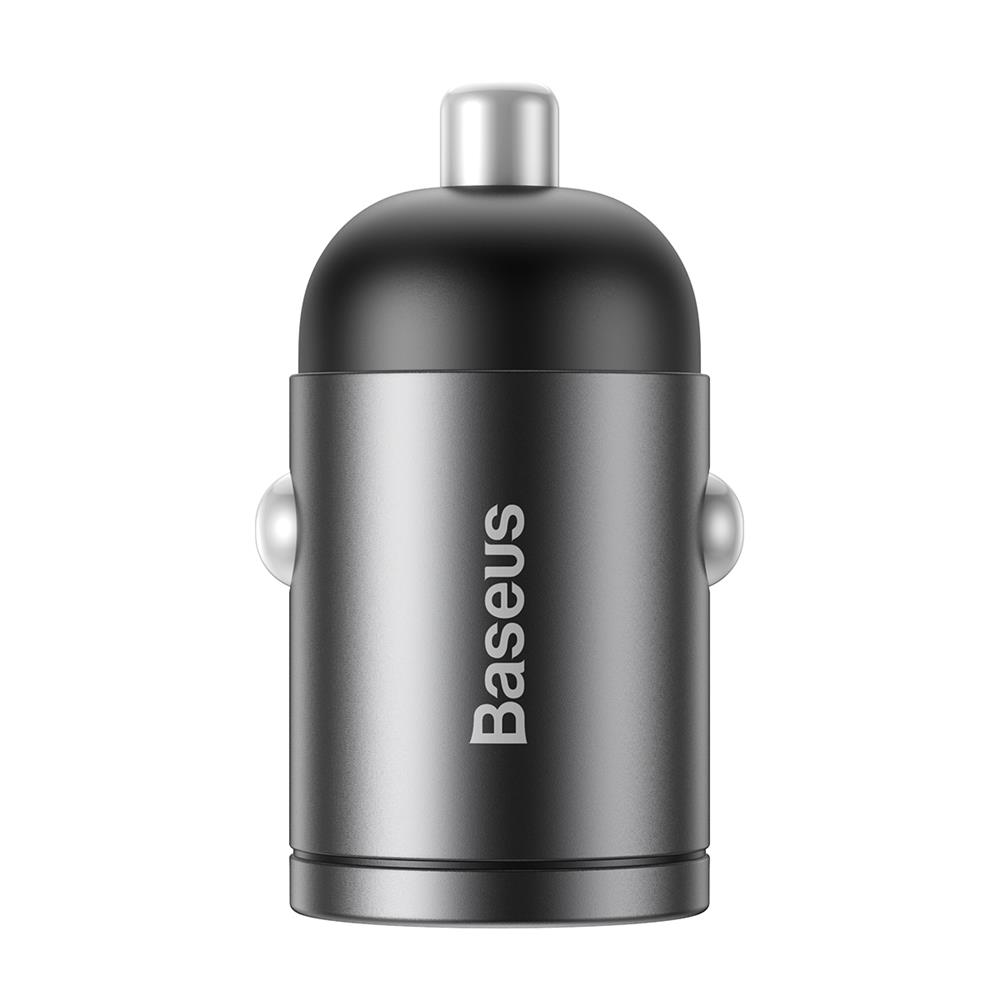 Baseus �adowarka samochodowa Tiny Star Mini PPS 1USB typ-C szara 30W / 3