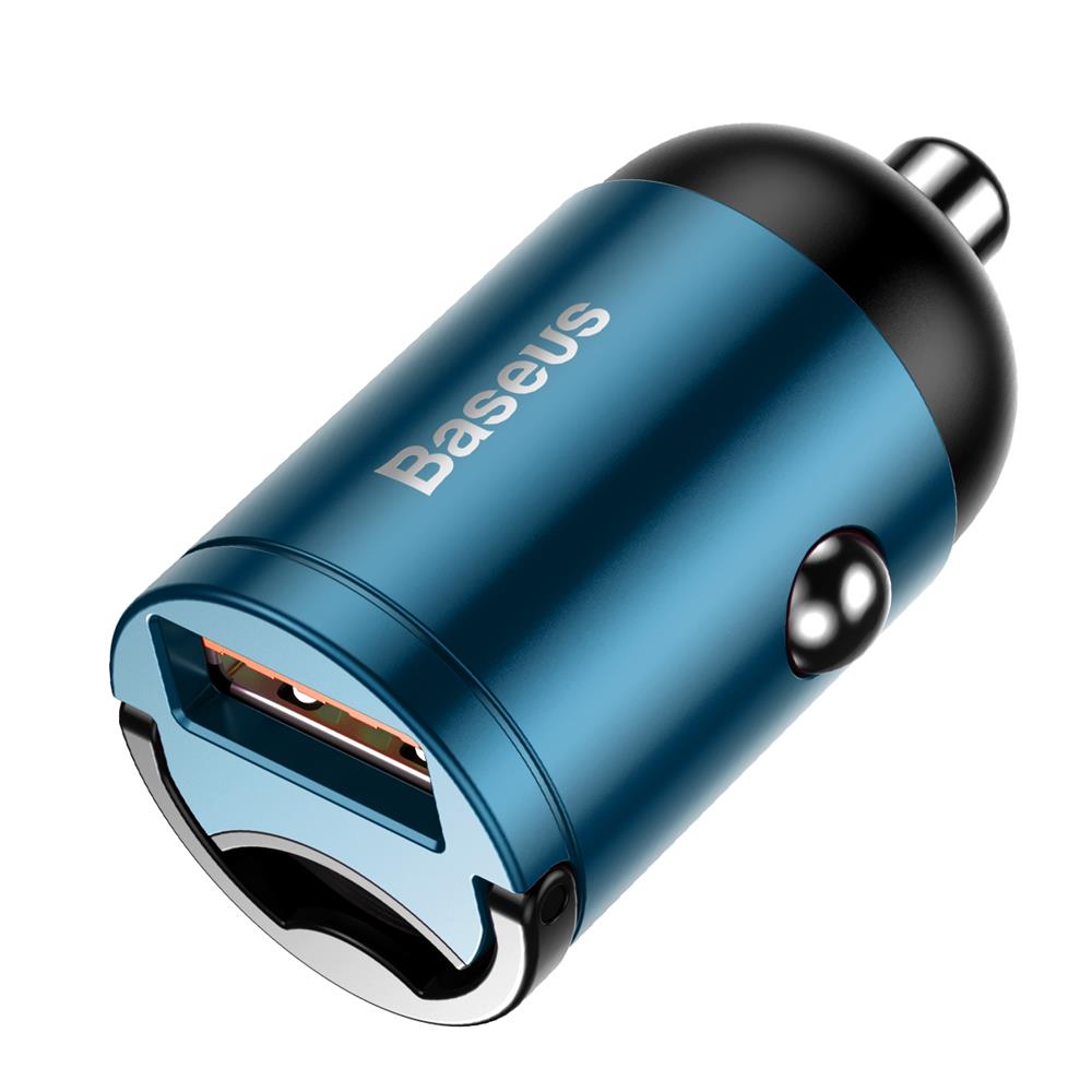 Baseus �adowarka samochodowa Tiny Star Mini QC 3.0 1USB niebieska 30W / 2