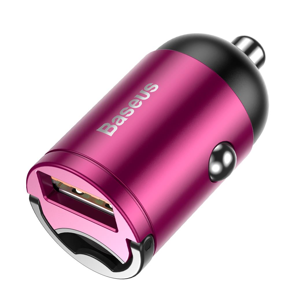 Baseus �adowarka samochodowa Tiny Star Mini QC 3.0 1USB r�owa 30W / 2