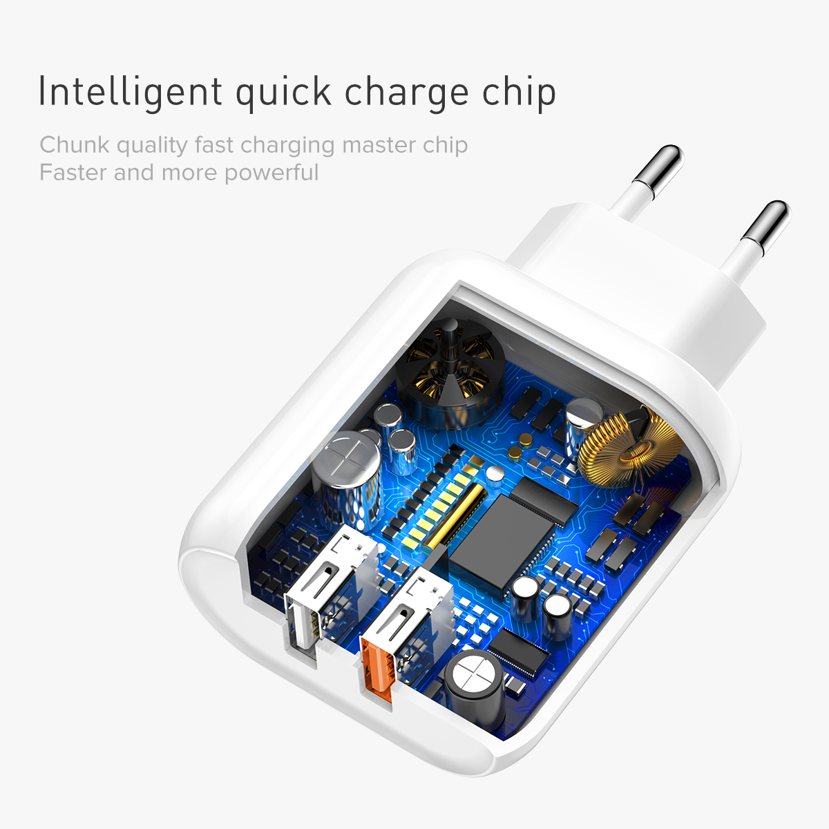 Baseus �adowarka sieciowa Bojure QC 3.0 2 USB bia�a / 5