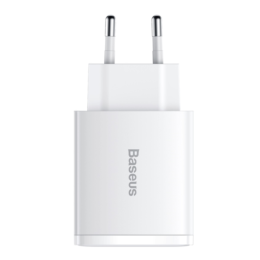 Baseus �adowarka sieciowa Compact PD 30W 1x USB-C 2x USB bia�a