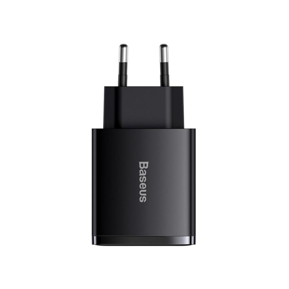 Baseus adowarka sieciowa Compact PD 30W 1x USB-C 2x USB czarna / 2