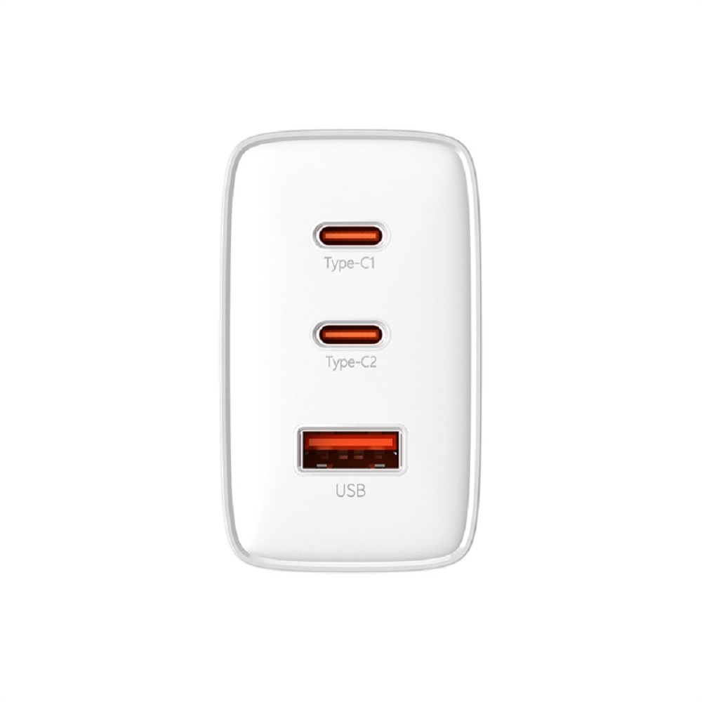 Baseus �adowarka sieciowa Cube Pro PD 65W 2x USB-C 1x USB bia�a / 4