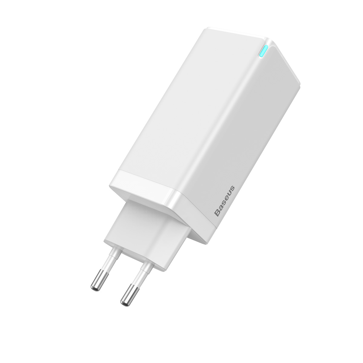 Baseus �adowarka sieciowa GaN 3USB USB-A/ 2xPD USB-C 65W bia�a / 4