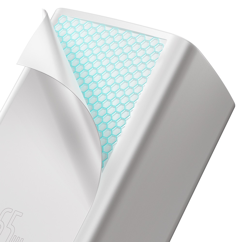 Baseus �adowarka sieciowa GaN2 Lite PD 65W 1x USB-C 1x USB bia�a / 5