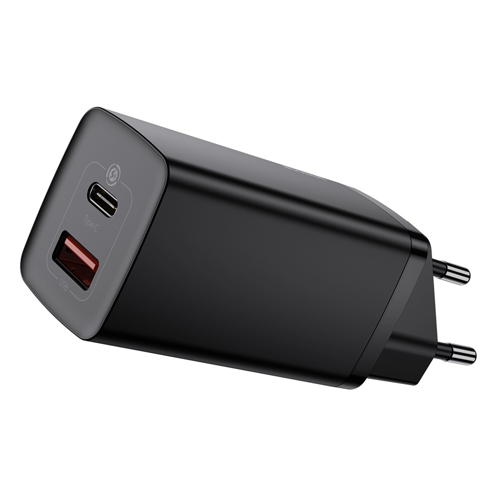 Baseus �adowarka sieciowa GaN2 Lite PD 65W 1x USB-C 1x USB czarna / 2