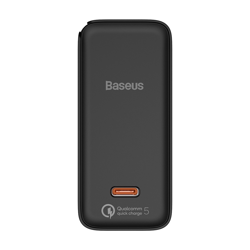 Baseus �adowarka sieciowa GaN2 PD 100W 1x USB-C czarna + kabel USB-C - USB-C / 3