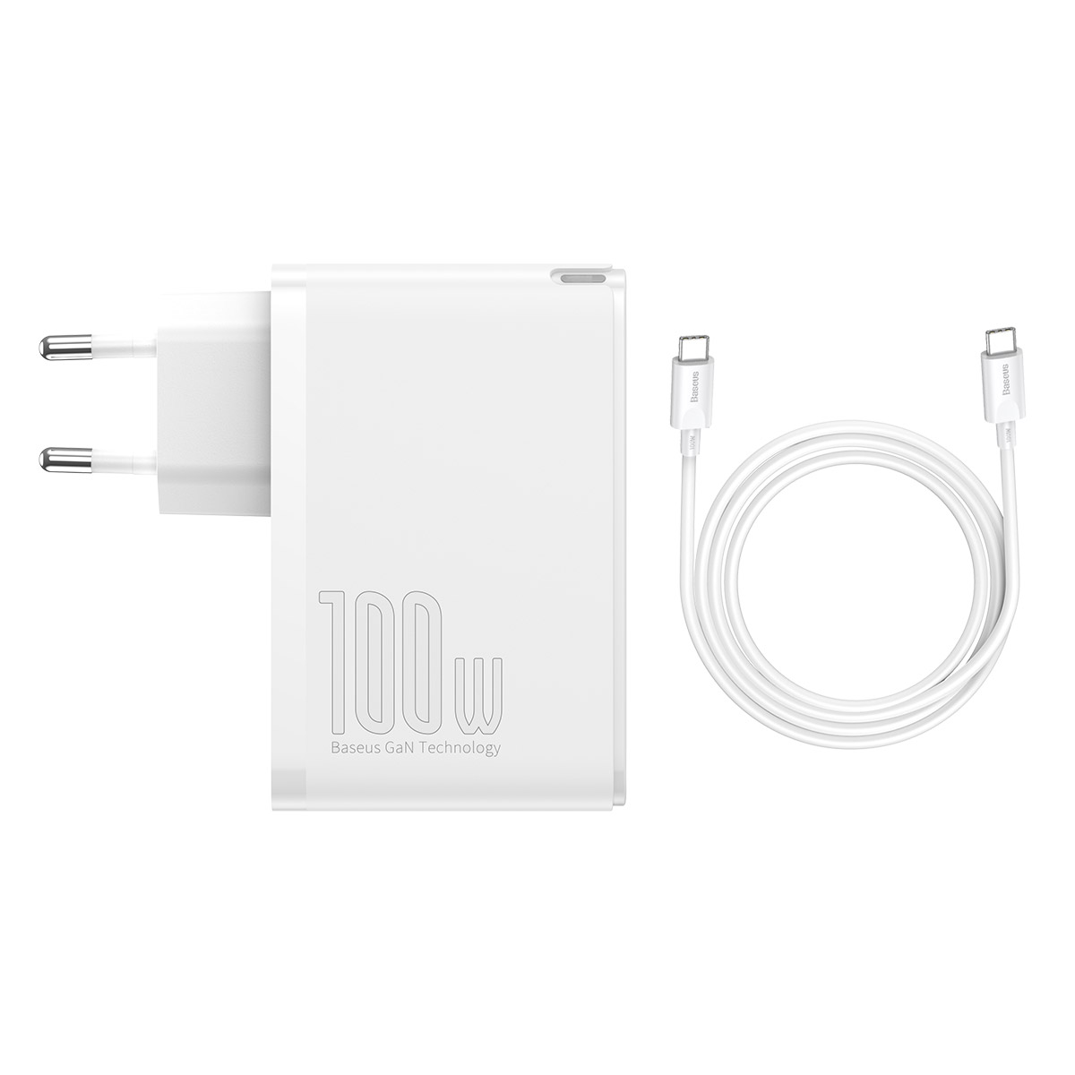 Baseus �adowarka sieciowa GaN2 Pro PD 100W 2x USB-C 2x USB bia�a / 7