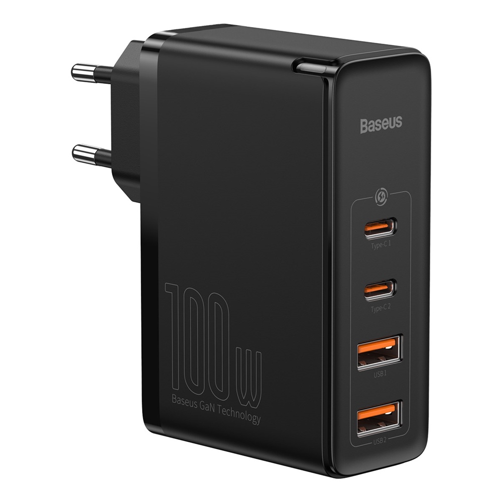 Baseus �adowarka sieciowa GaN2 Pro PD 100W 2x USB-C 2x USB czarna
