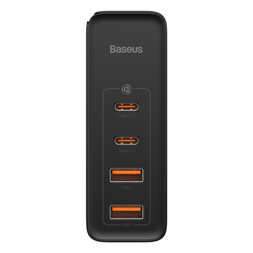Baseus adowarka sieciowa GaN2 Pro PD 100W 2x USB-C 2x USB czarna / 3
