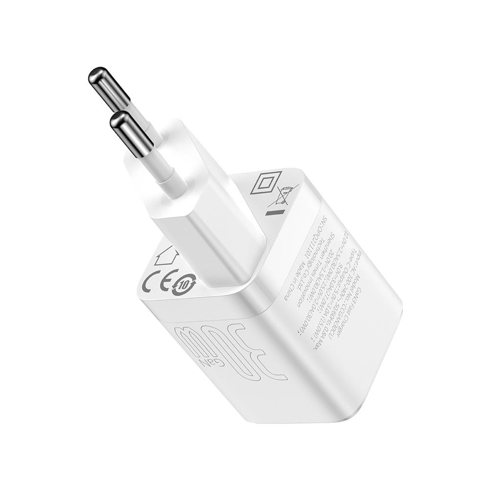 Baseus �adowarka sieciowa GaN3 PD 30W 1x USB-C bia�a / 5