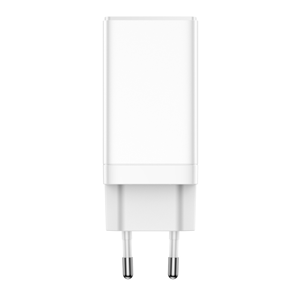 Baseus �adowarka sieciowa GaN3 Pro PD 65W 2x USB-C 1x USB bia�a + kabel USB-C - USB-C / 4