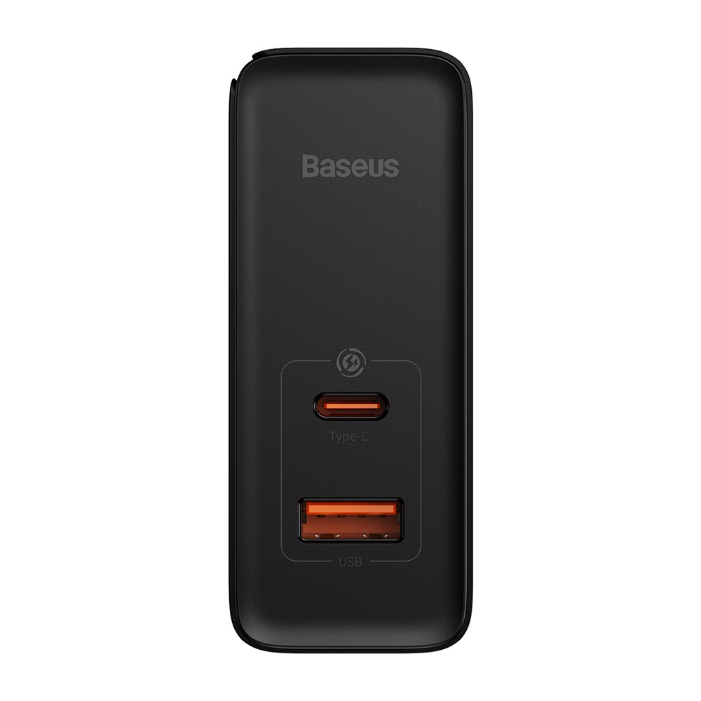 Baseus �adowarka sieciowa GaN5 Pro PD 100W 1x USB-C 1x USB czarna + kabel USB-C - USB-C / 6