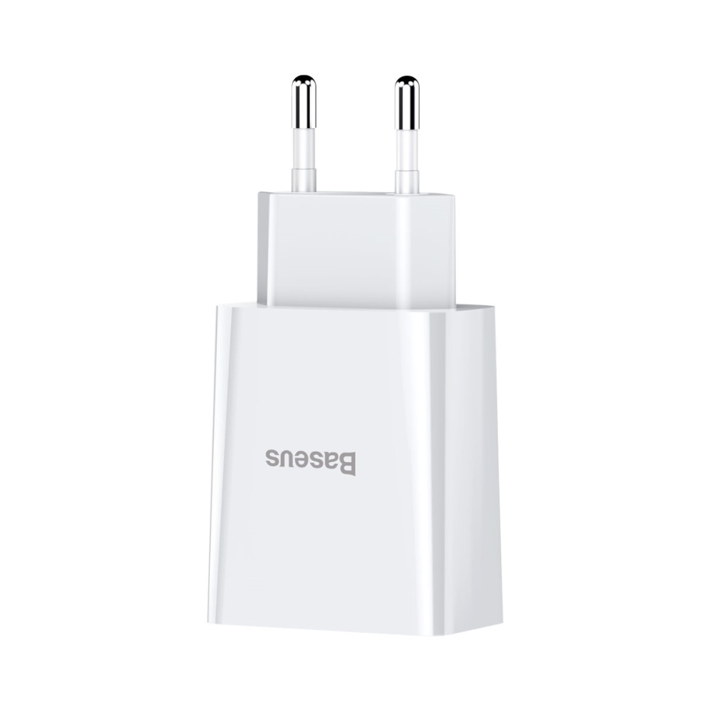 Baseus �adowarka sieciowa Mini Dual-U 2 x USB bia�a 2,1A / 2