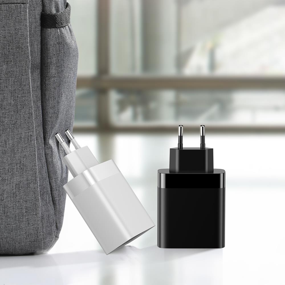 Baseus �adowarka sieciowa Mirror Lake 4USB 30W z wy�wietlaczem bia�a / 8