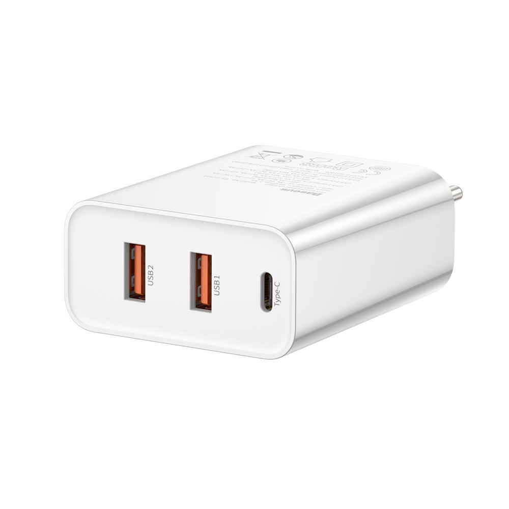 Baseus �adowarka sieciowa PPS QC 2USB + PD typ-C 60W bia�a / 4