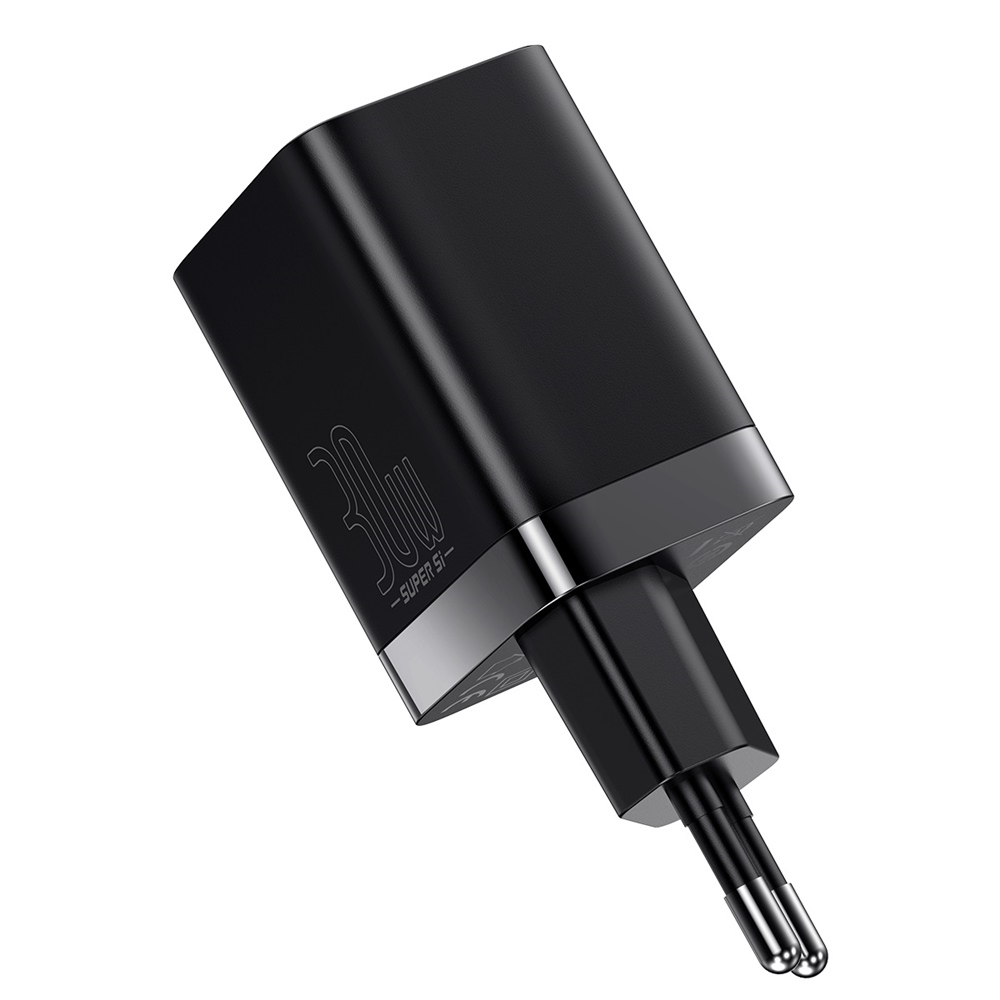 Baseus �adowarka sieciowa Super Si PD 30W 1x USB-C 1x USB czarna / 2