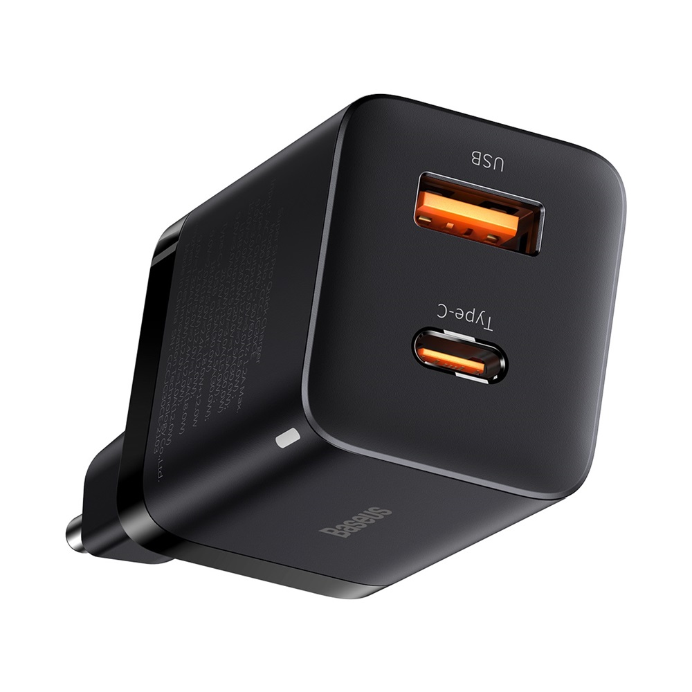 Baseus �adowarka sieciowa Super Si PD 30W 1x USB-C 1x USB czarna / 4