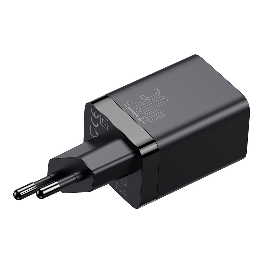 Baseus �adowarka sieciowa Super Si PD 30W 1x USB-C 1x USB czarna / 5