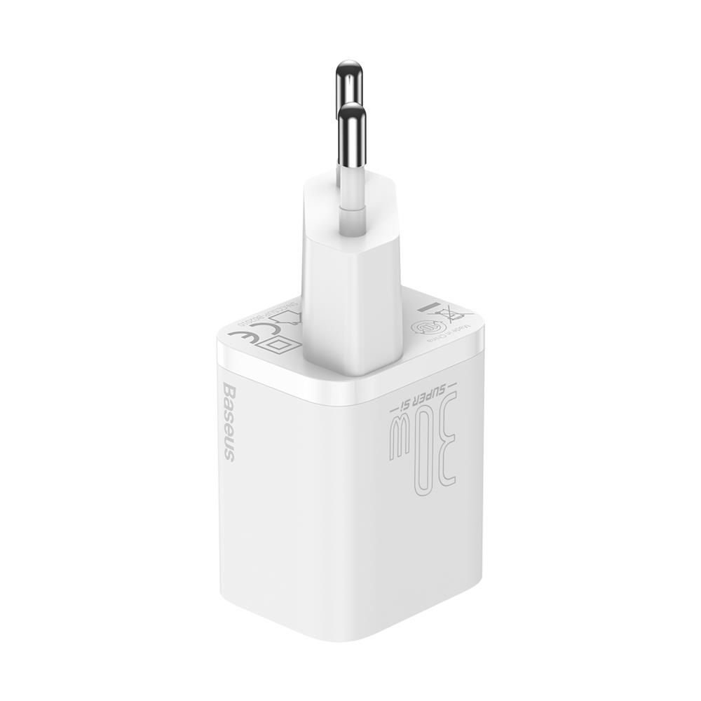 Baseus �adowarka sieciowa Super Si PD 30W 1x USB-C bia�a / 2