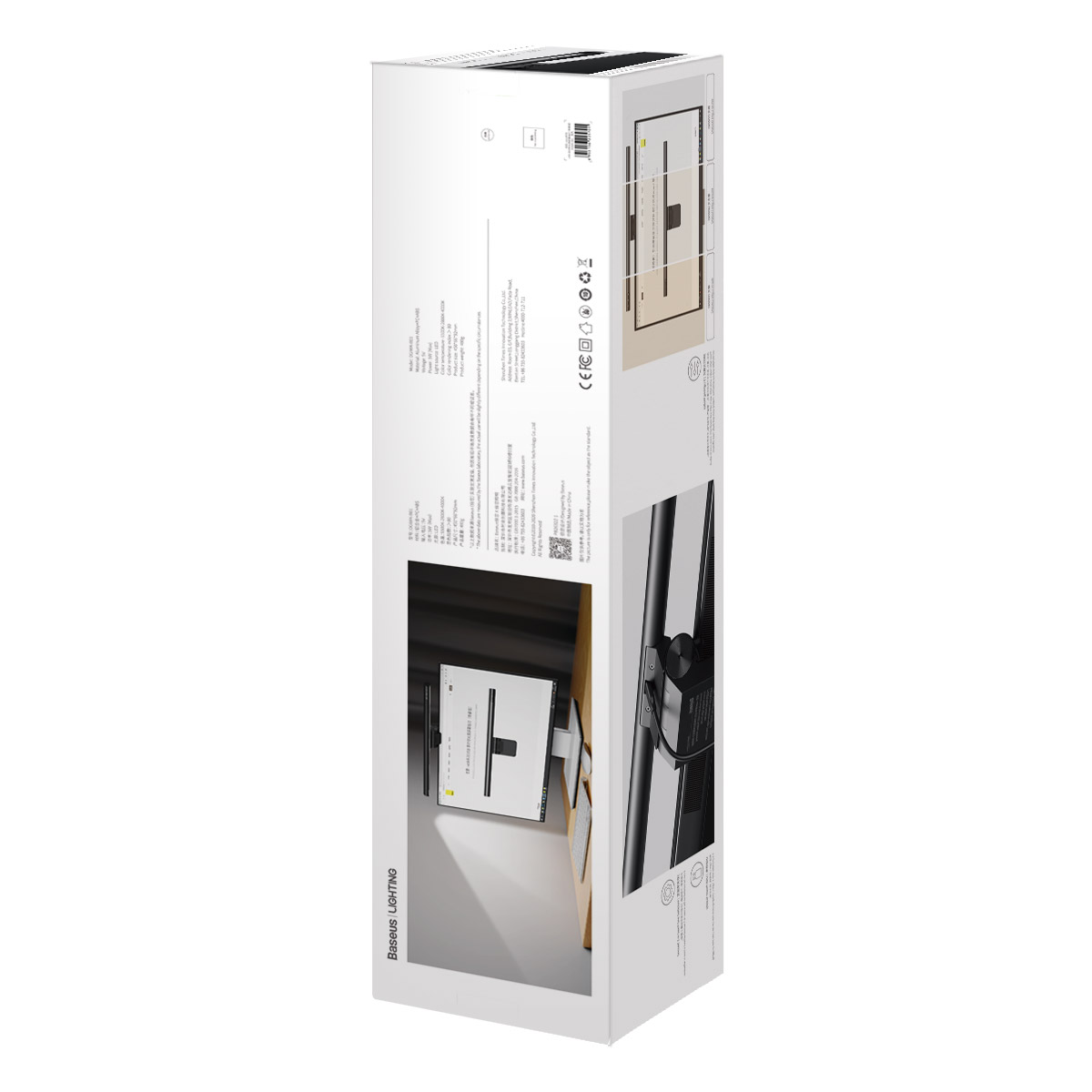 Baseus lampka na monitor i-wok Series USB Asymmetric Light Source Screen Hanging Light (Youth) czarna / 8