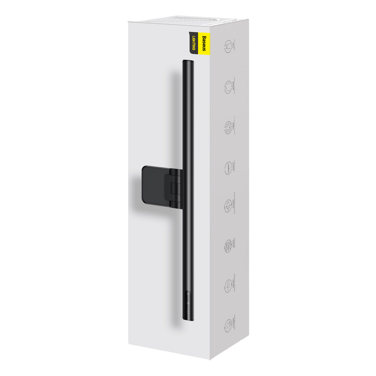 Baseus lampka na monitor i-wok Series USB Asymmetric Light Source Screen Hanging Light (Youth) czarna / 9