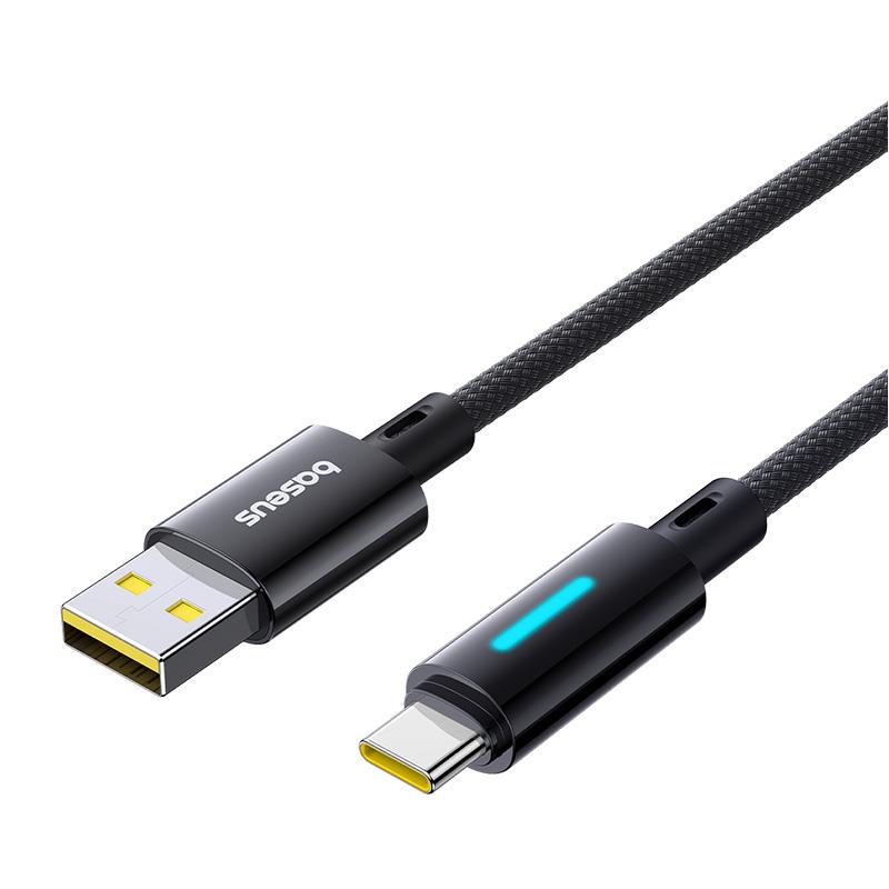 Baseus Lit Kabel Szybkiego USB-A na USB-C 100W 1m Kosmiczna Czer� / 2