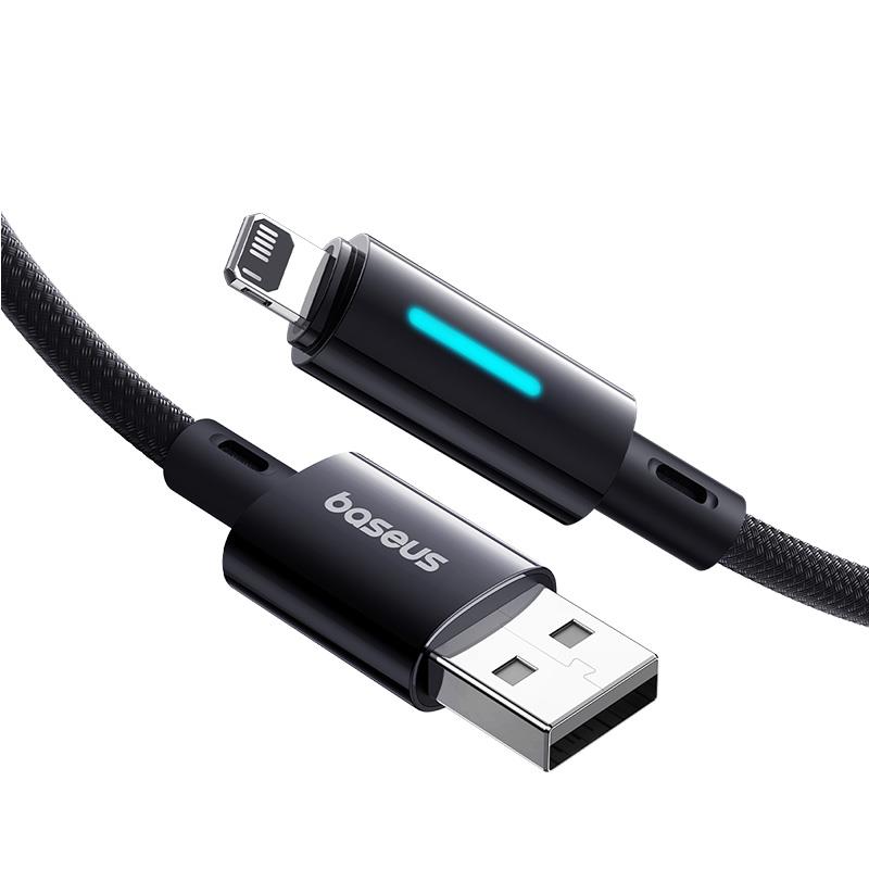 Baseus Lit Kabel USB-A na iP 2.4A 1m Kosmiczna Czer� / 3