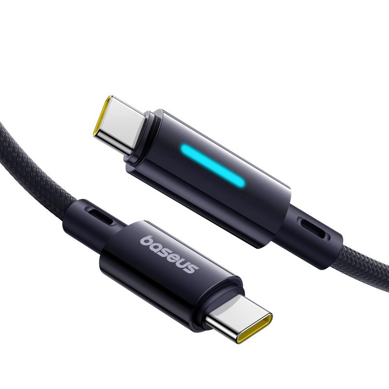 Baseus Lit Kabel USB-C na USB-C 100W 2m Kosmiczna Czer� / 3
