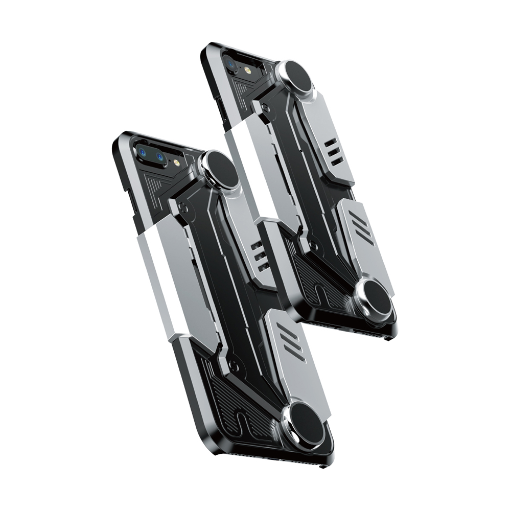 Baseus nak�adka Gamer Gamepad czarno-srebrna Apple iPhone 7