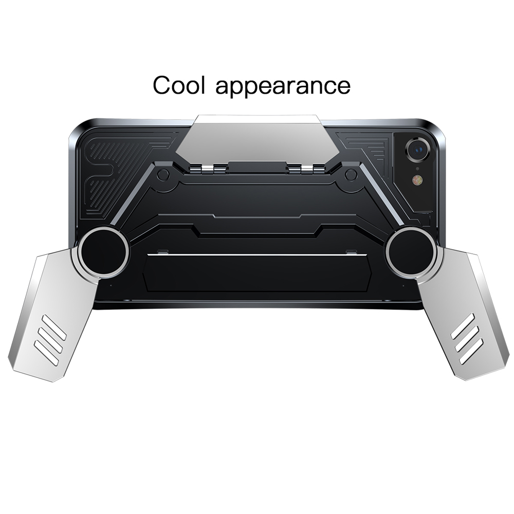 Baseus nak�adka Gamer Gamepad czarno-srebrna Apple iPhone 7 / 6