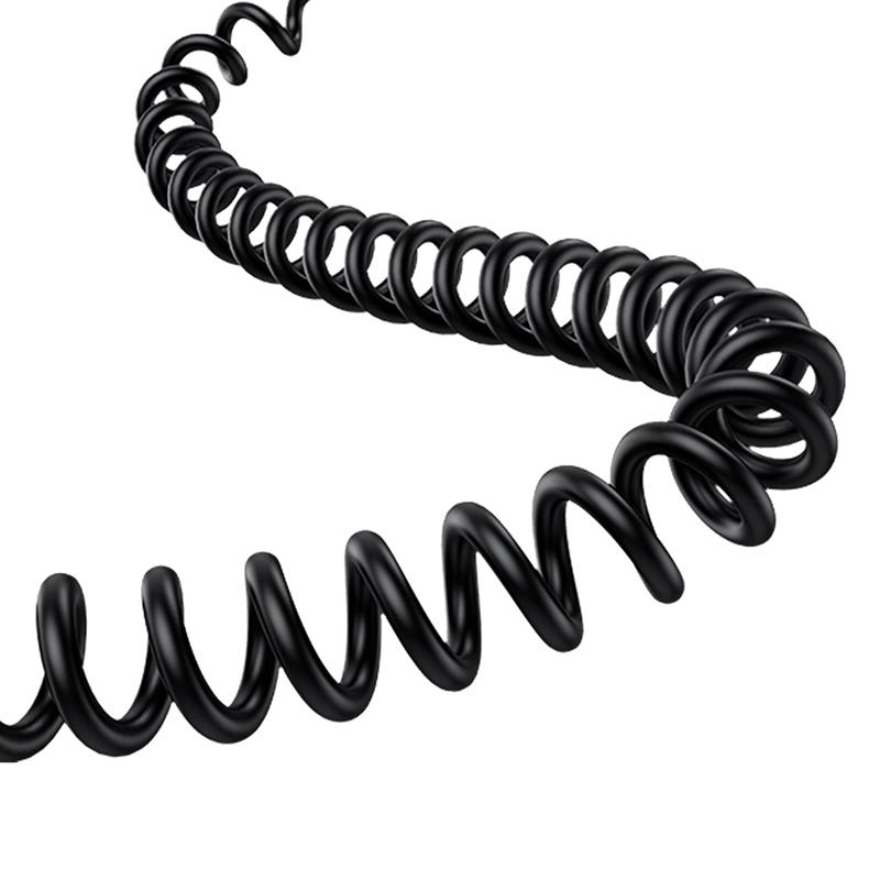 Baseus Okr�g�a plastikowa �adowarka samochodowa (C+C) + kabel C&L 60W Czarny / 6