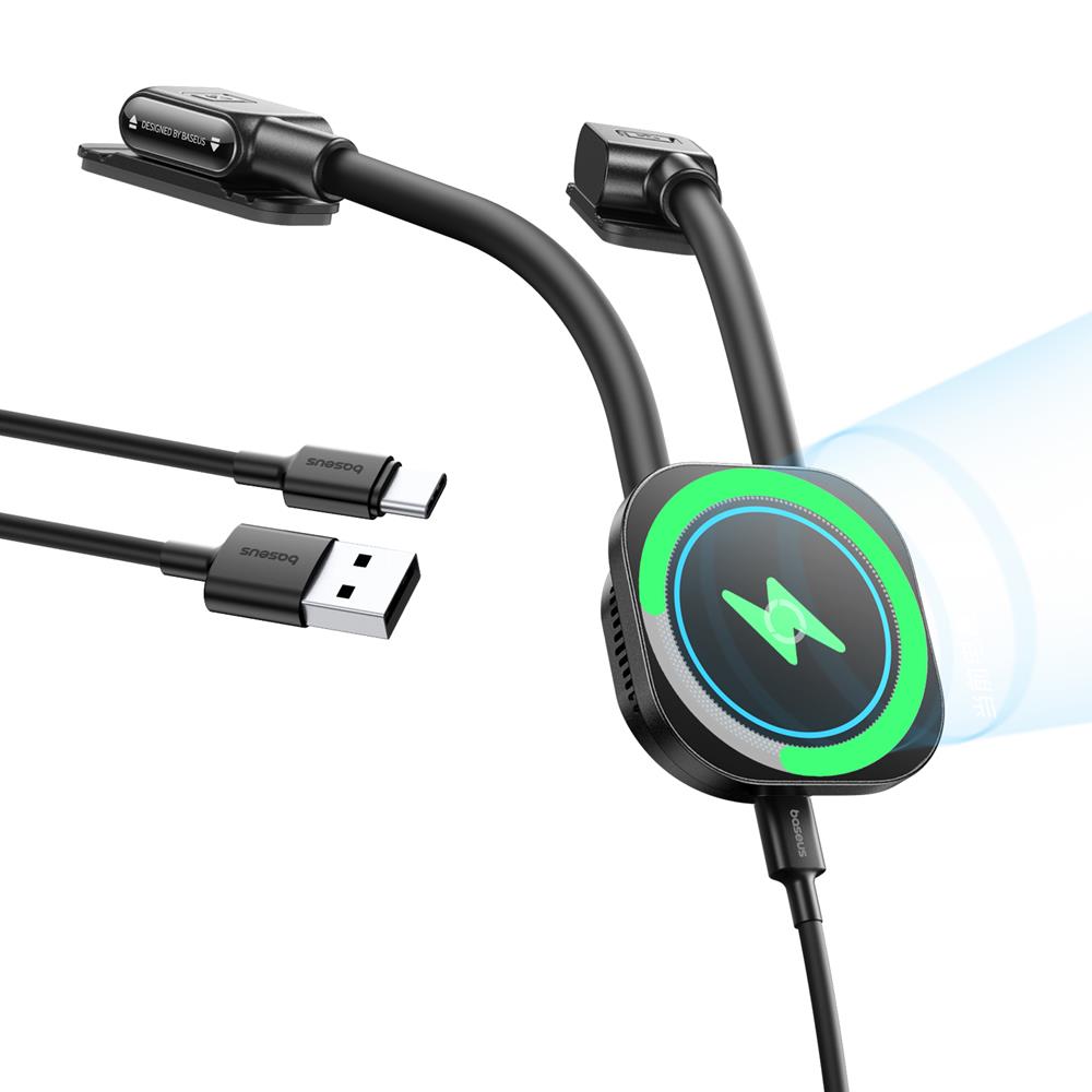Baseus PrimeTrip C03sPro Magnetyczna Bezprzewodowa �adowarka Samochodowa (Typ Naklejany) Czarny / 4