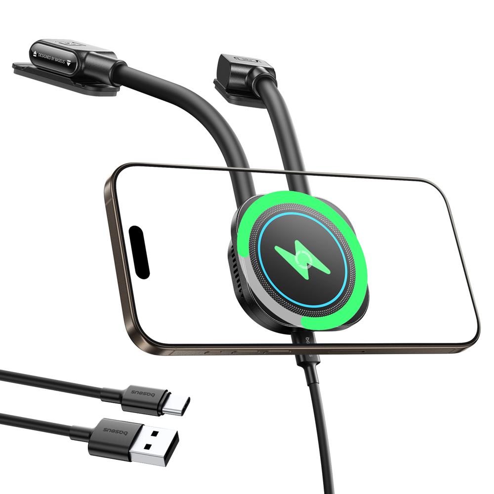 Baseus PrimeTrip C03sPro Magnetyczna Bezprzewodowa �adowarka Samochodowa (Typ Naklejany) Czarny / 5