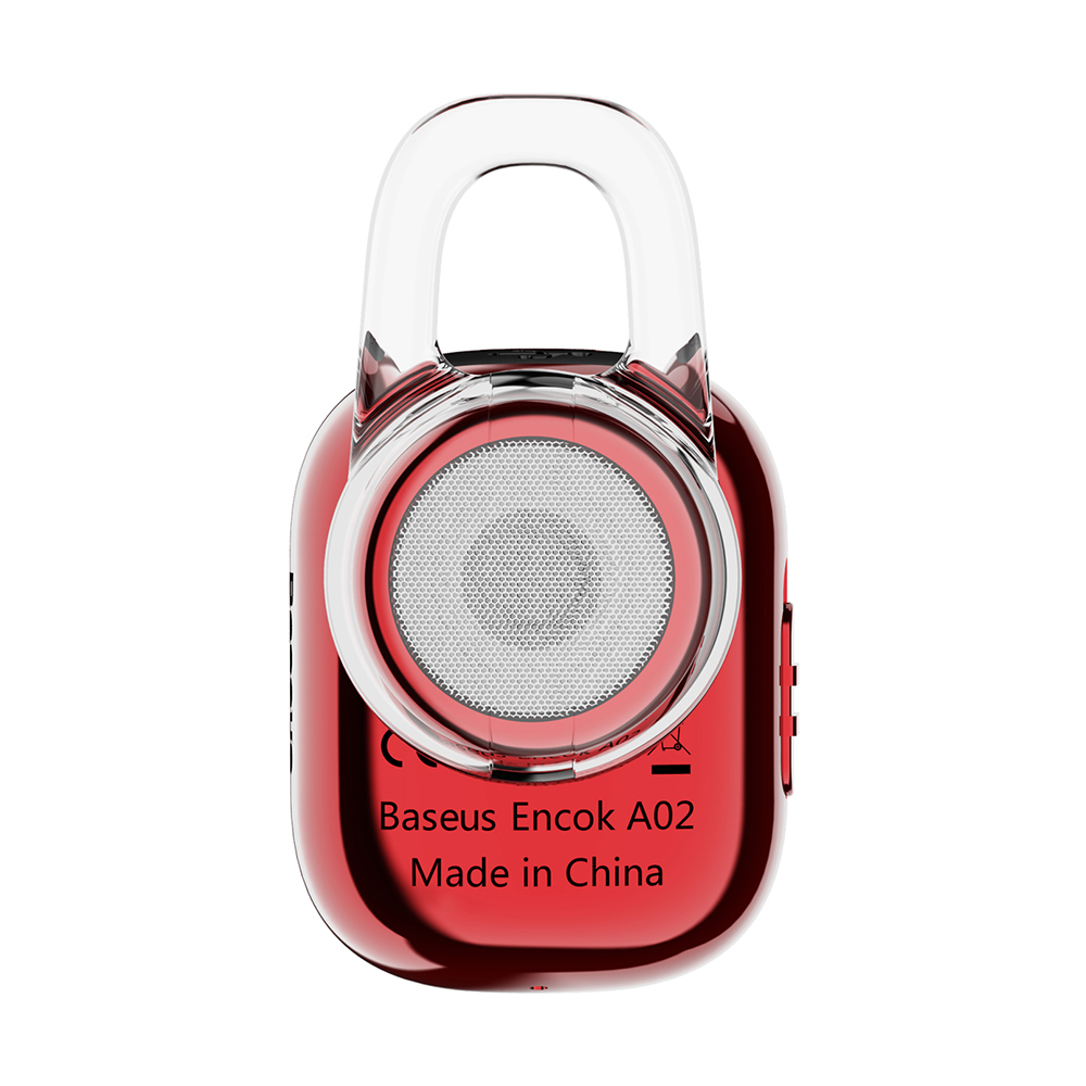 Baseus s�uchawka bluetooth Encok Mini A02 czerwona / 3