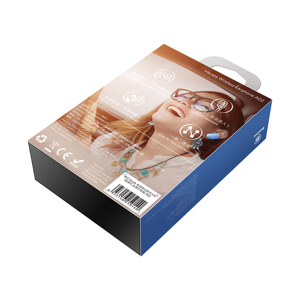 Baseus s�uchawka bluetooth Encok Mini A02 niebieska / 8