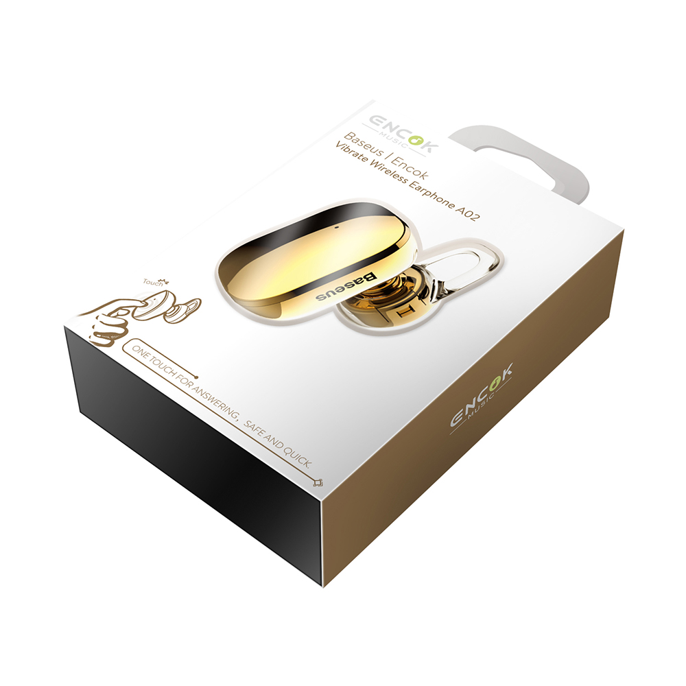 Baseus s�uchawka bluetooth Encok Mini A02 z�ota / 7